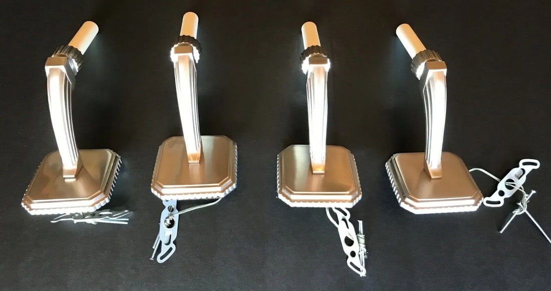 Vintage Marvin Alexander Nickeled Bronze Sconces - Set of 4 - 3