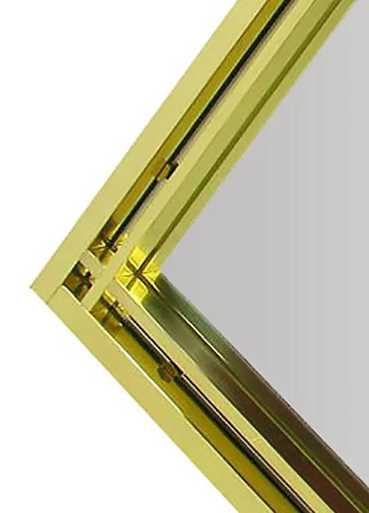 Brass Double Framed Mirror in the Style of Pierre Cardin - 4