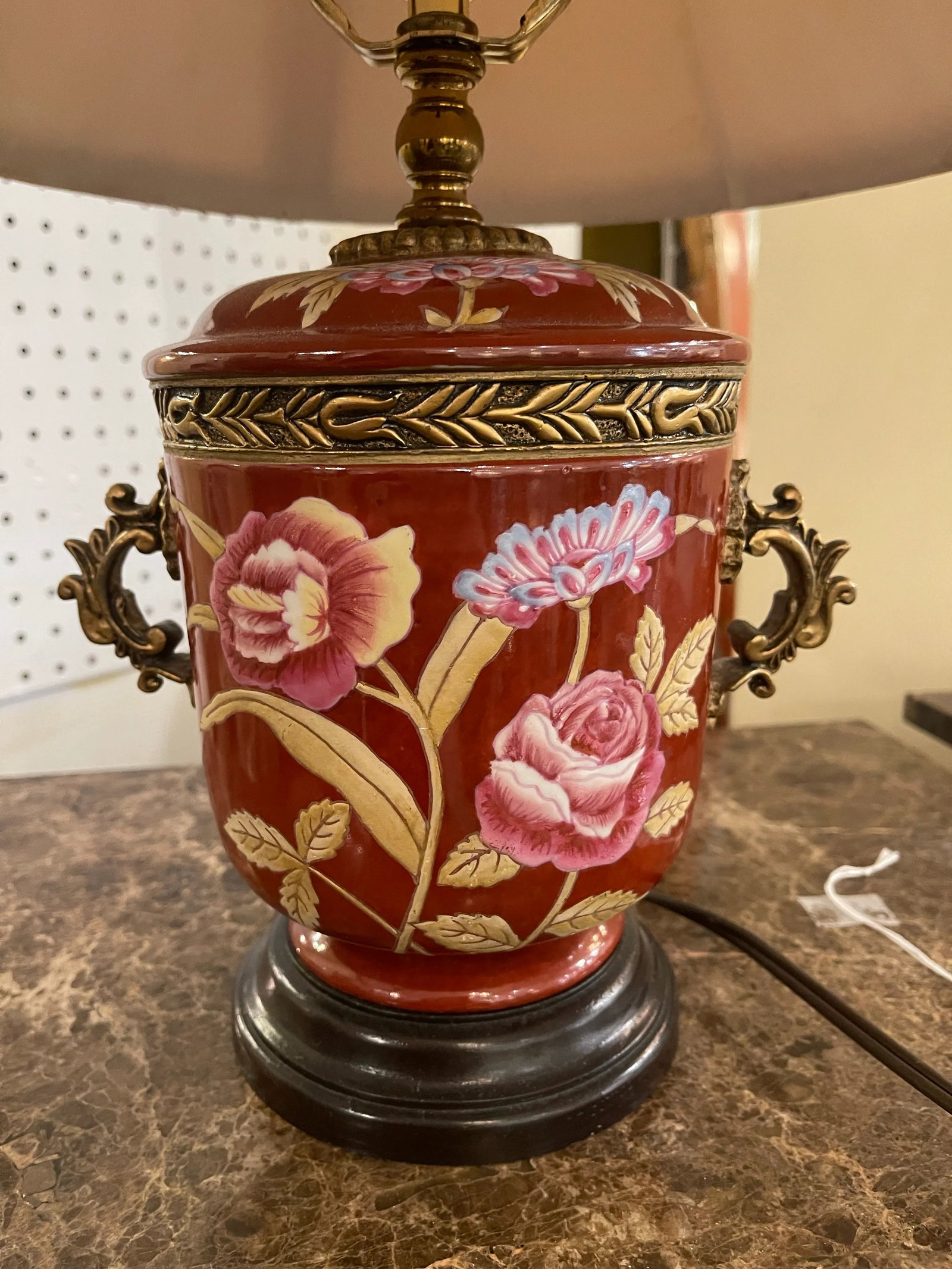 Vintage Floral Table Lamp - 3