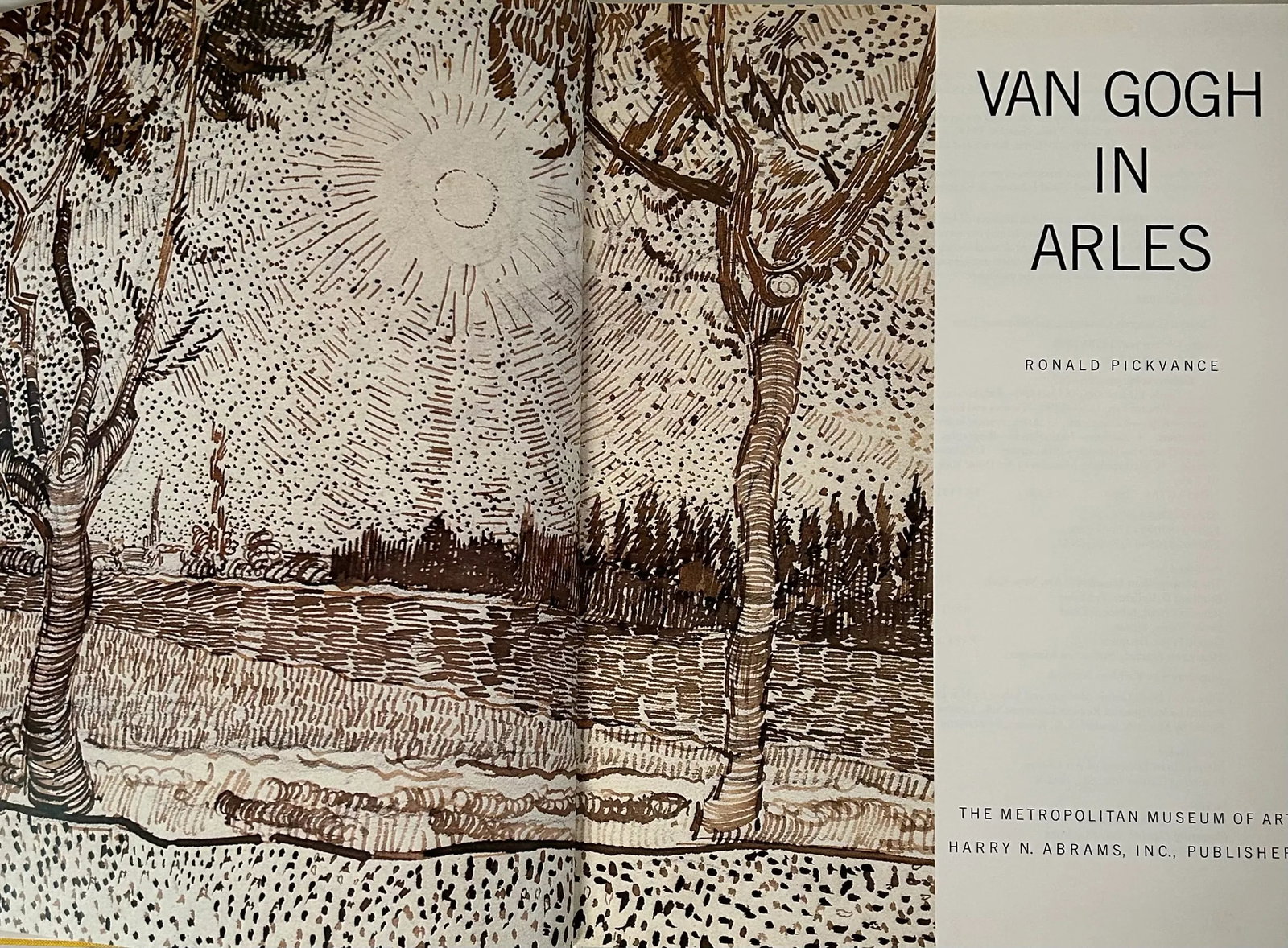 1980s Van Gogh in Arles the Metropolitan Museum of Art, Hardcover - 4