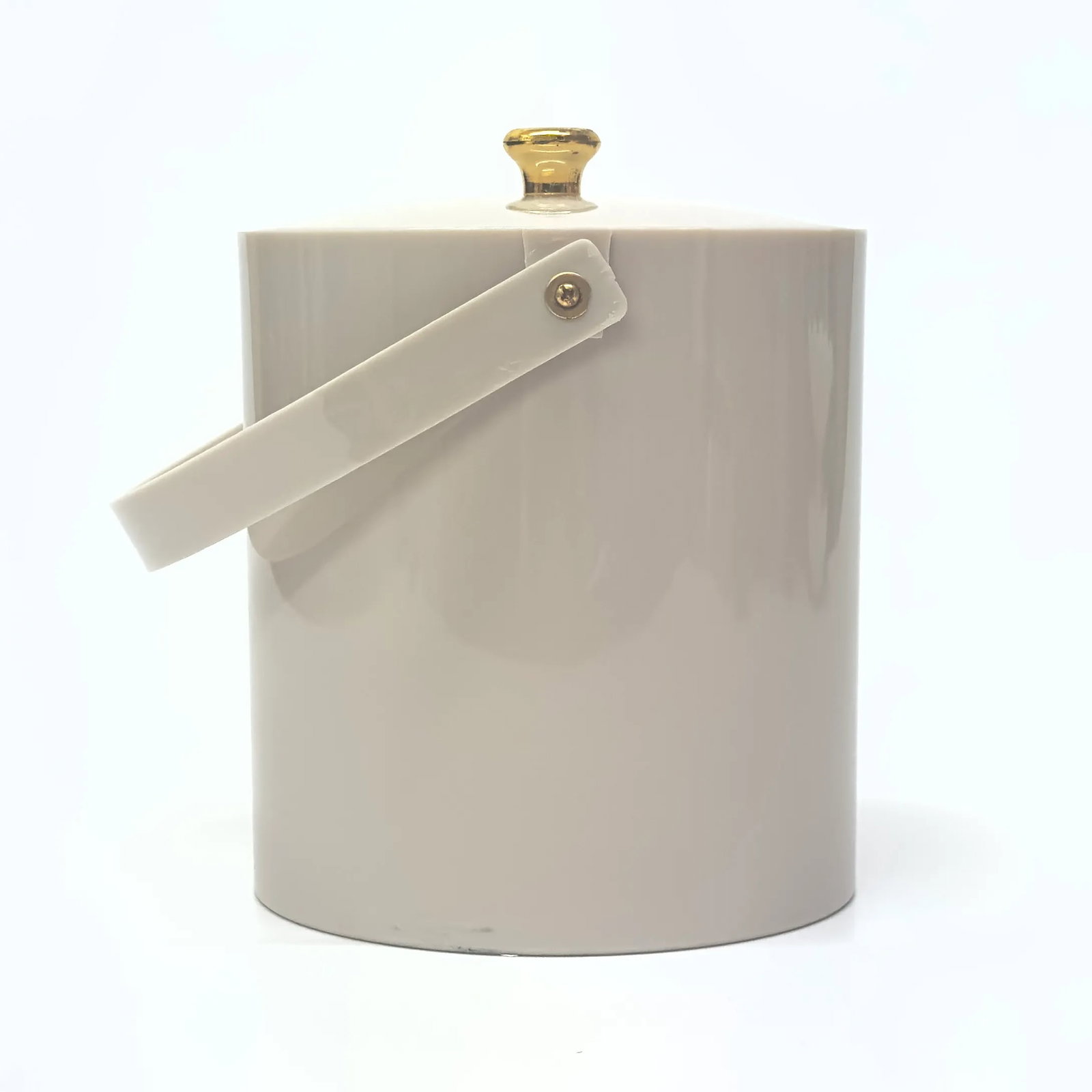 Classic Mushroom-Colored Acrylic Ice Bucket by Irvinware - 3