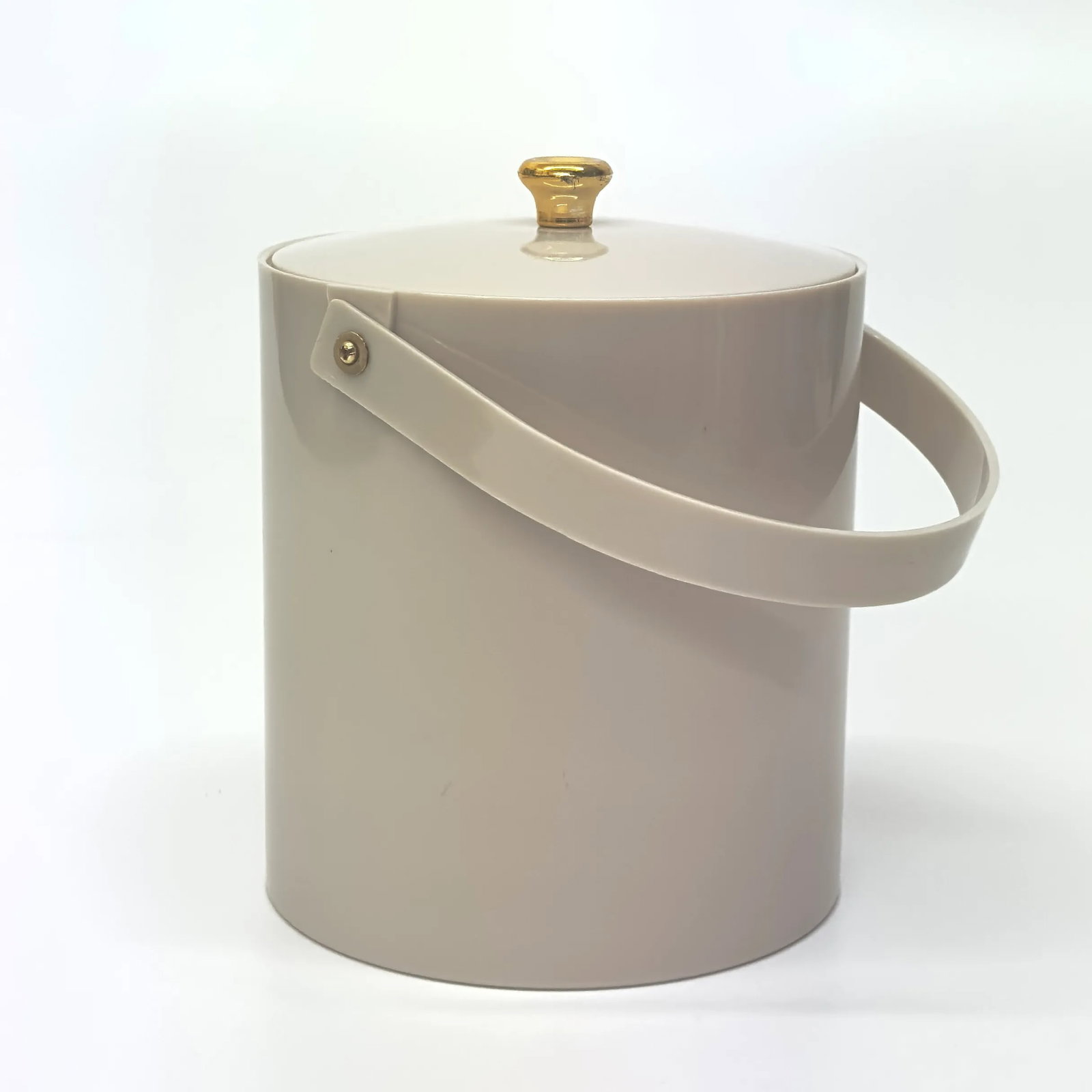 Classic Mushroom-Colored Acrylic Ice Bucket by Irvinware - 4