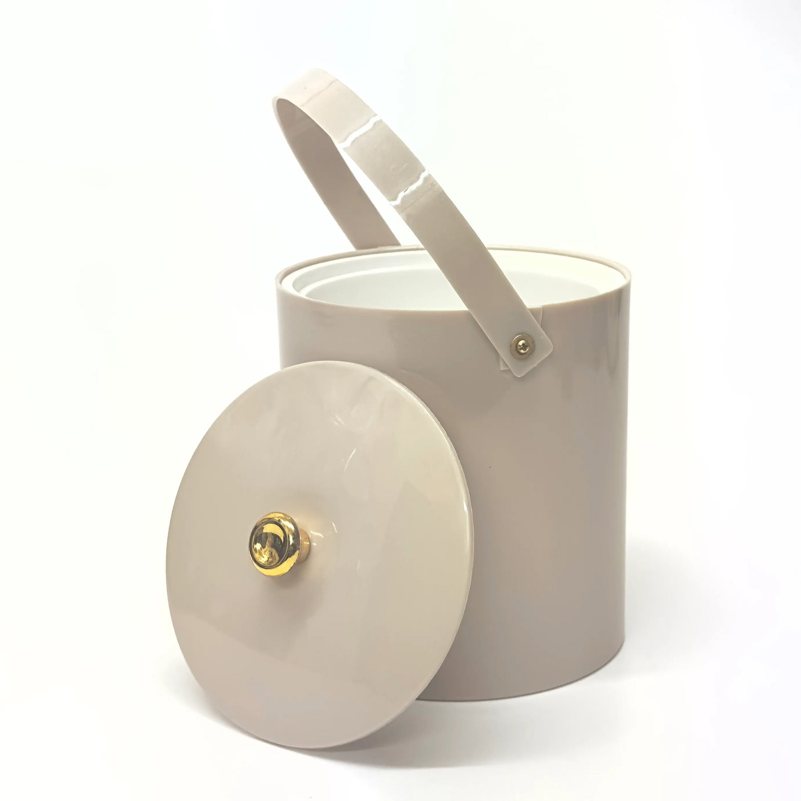 Classic Mushroom-Colored Acrylic Ice Bucket by Irvinware - 5