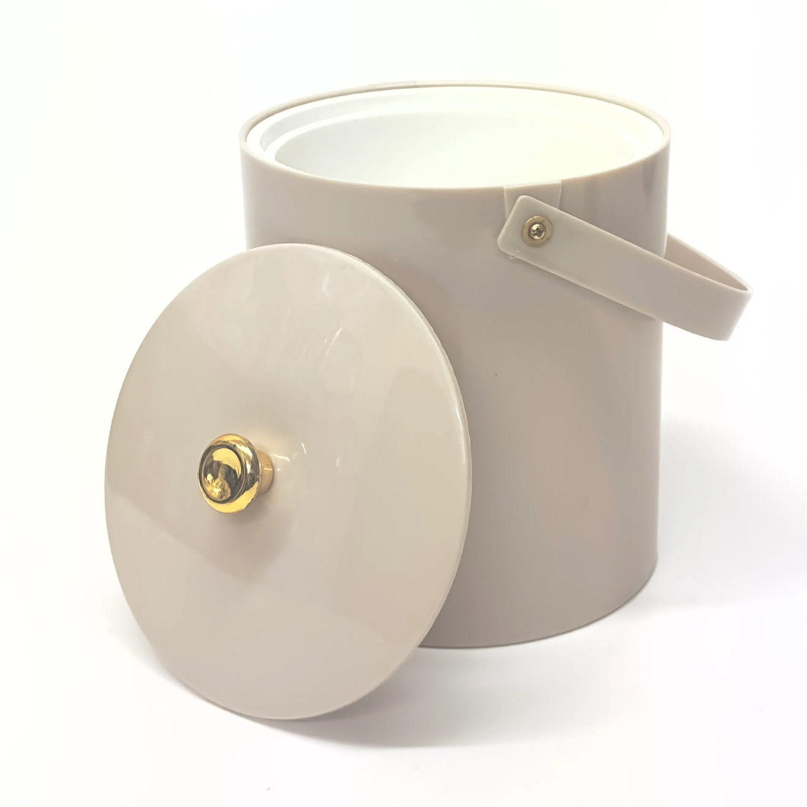 Classic Mushroom-Colored Acrylic Ice Bucket by Irvinware - 6