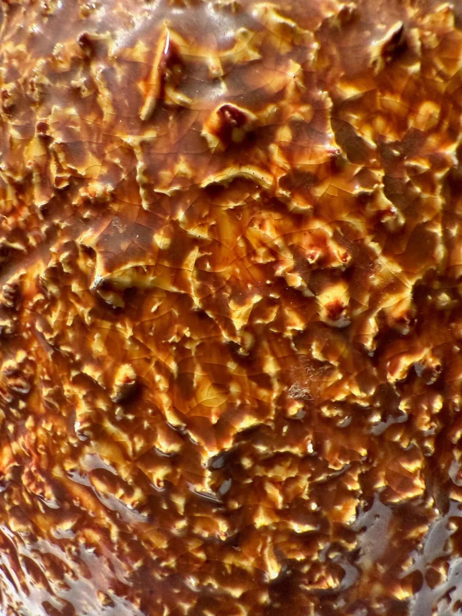 1970s Rust Studio Pottery Vase - 3