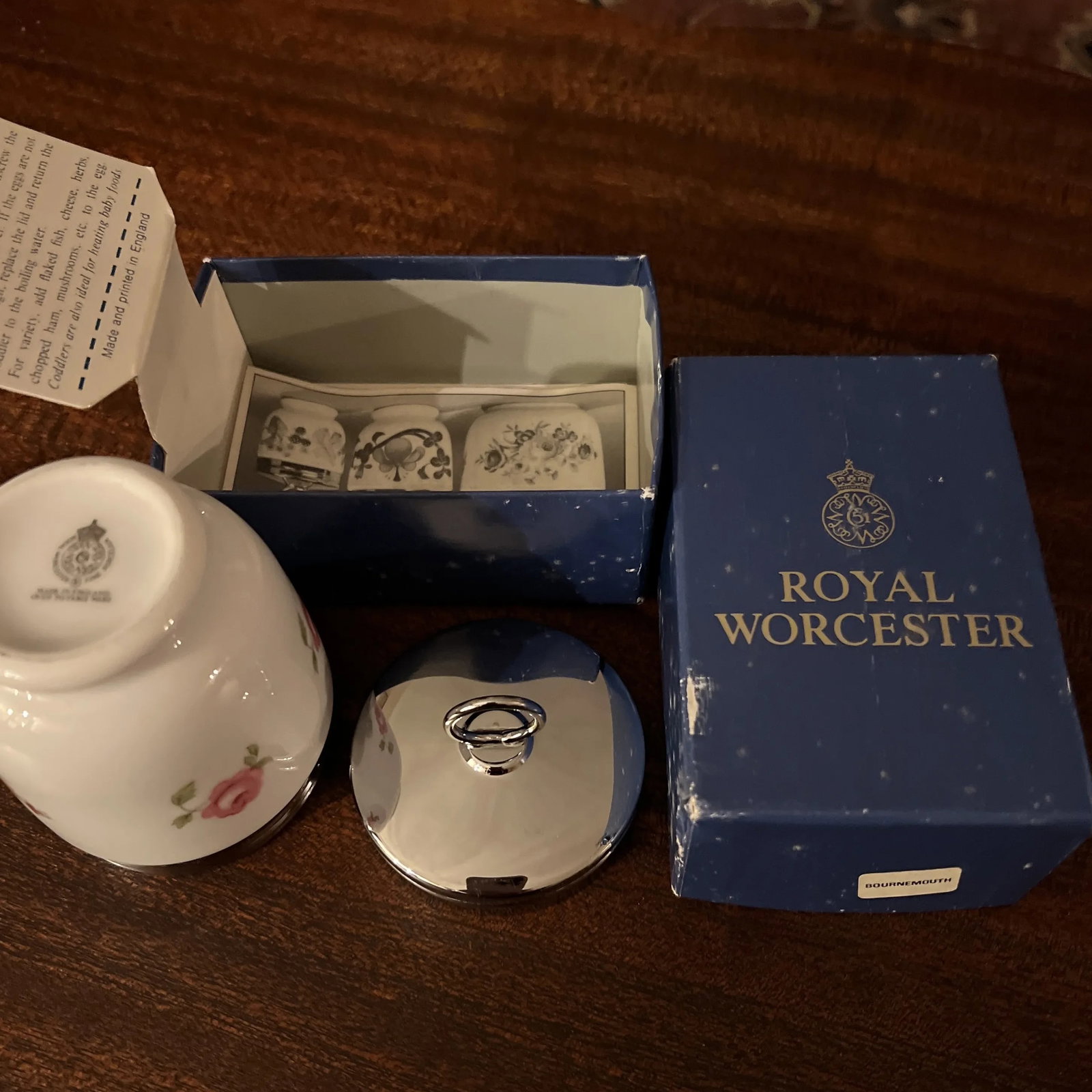 Vintage Royal Worcester Egg Coddler Bournemouth - 7