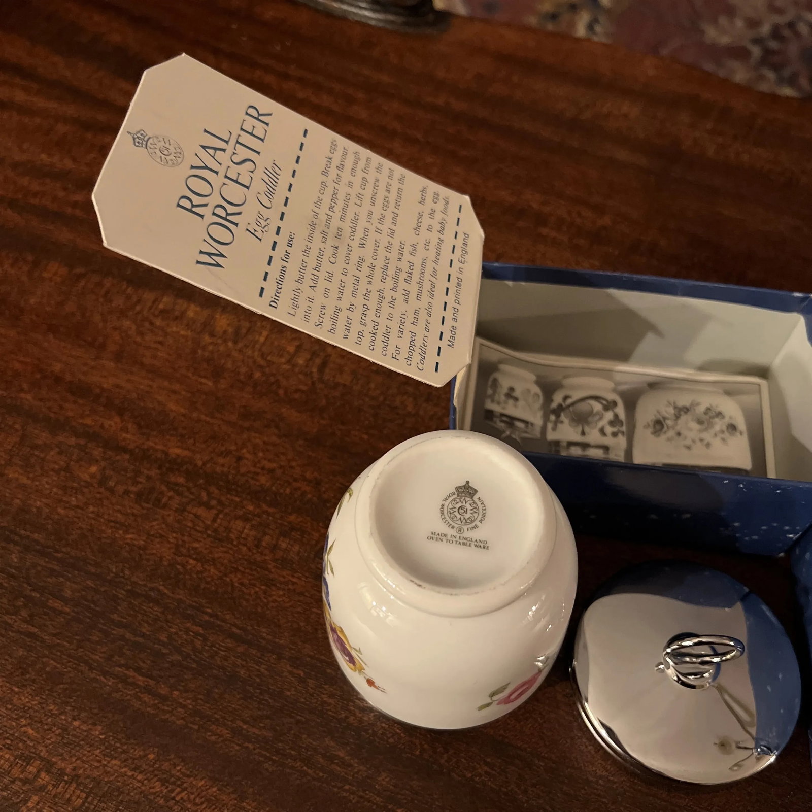 Vintage Royal Worcester Egg Coddler Bournemouth - 8