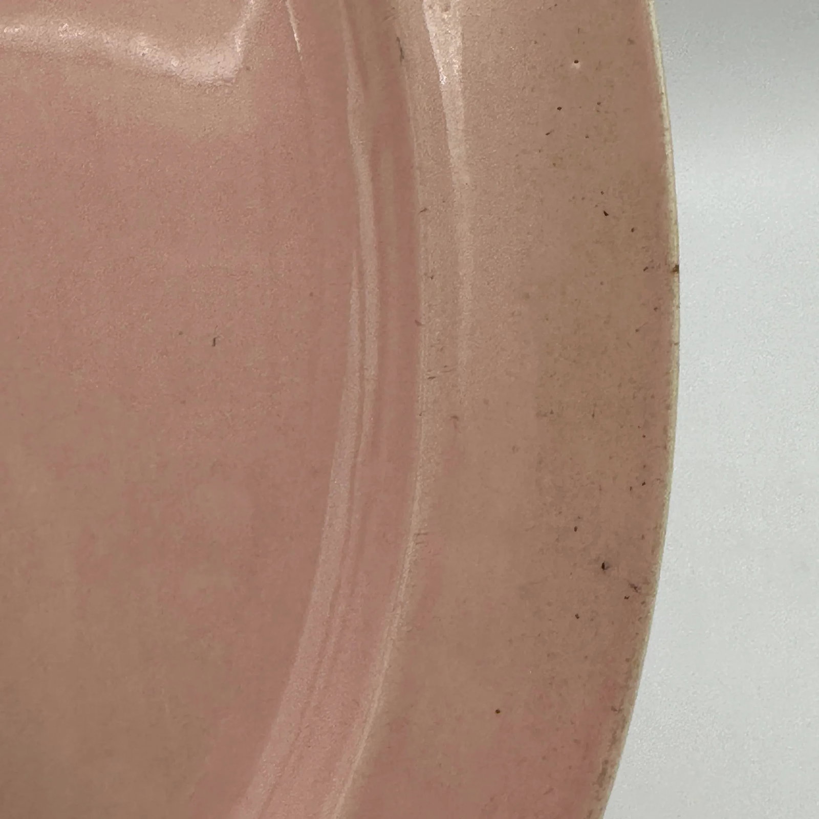 Early 20th Century Platter in Pastel Pink Luray Pattern Deco Style Tst Taylor Smith Taylor - 6