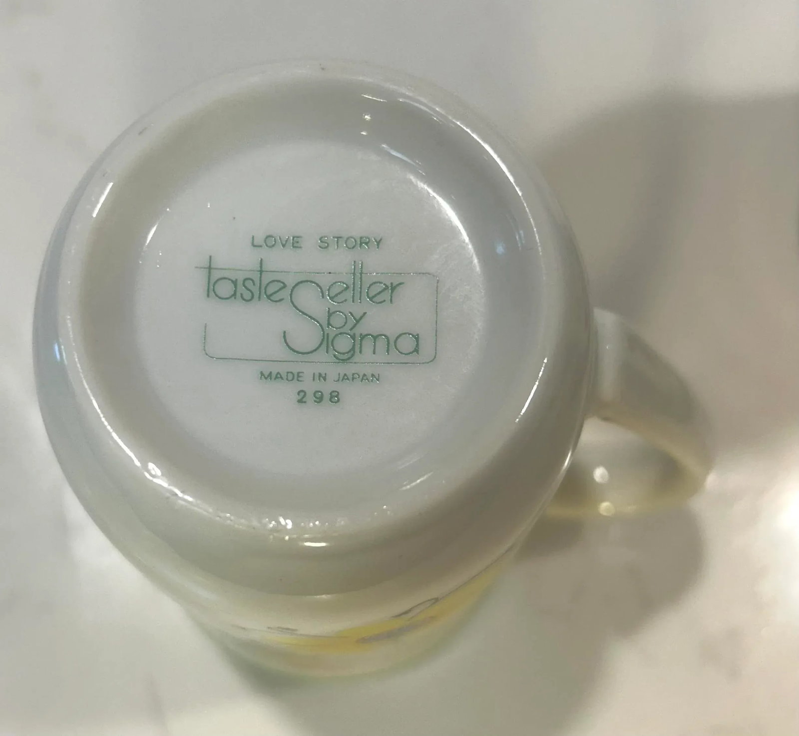1960's Butterfly Chic Love Story White Porcelain Coffee Cups- Set of 5 - 6
