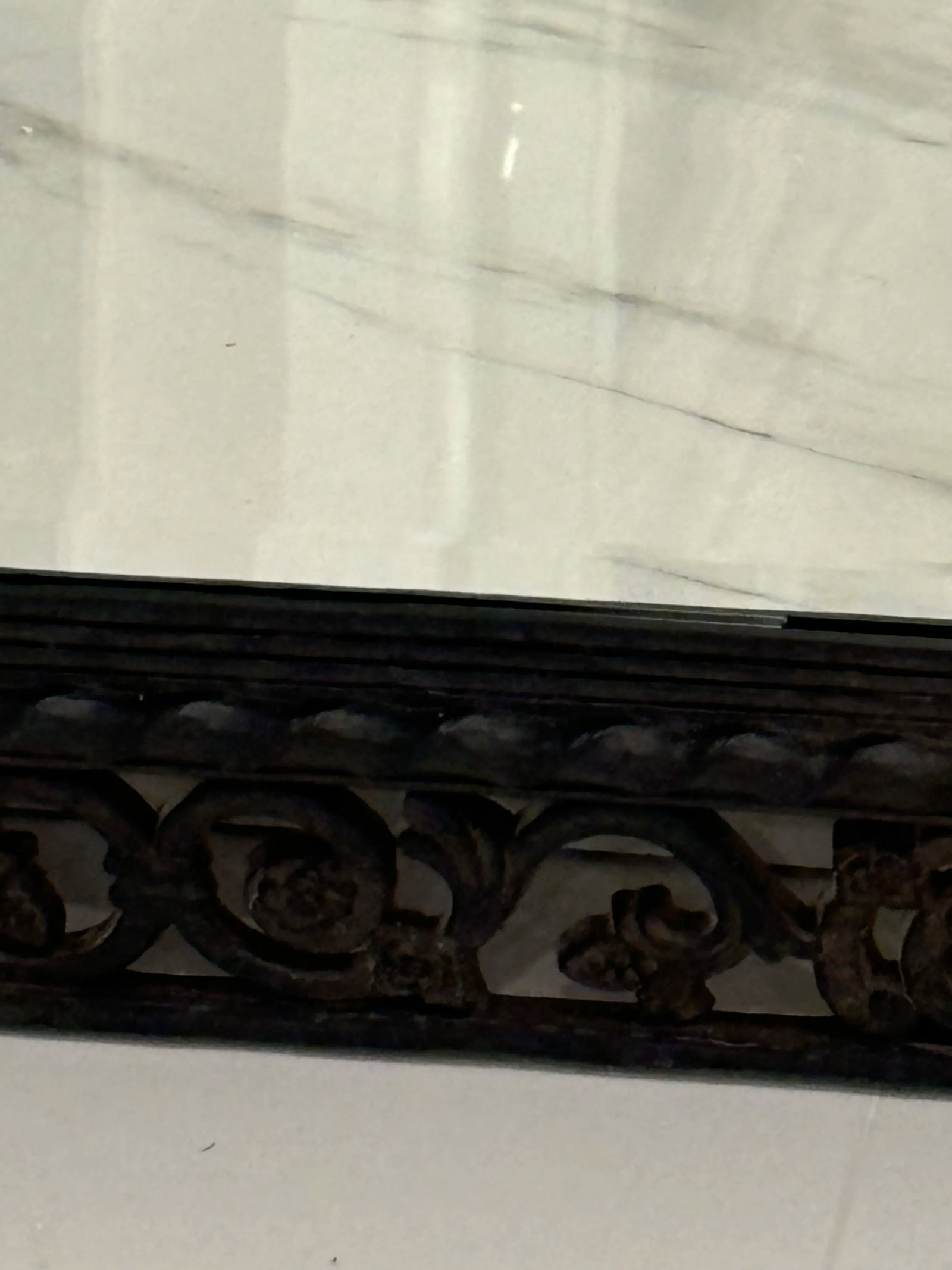 Mid Century Syroco 1964 Floral Design Mirror - 10