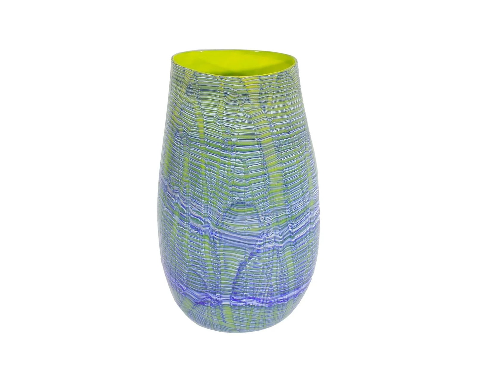 2001 Art Glass Vase Signed by Artist Rod Sounik - 2