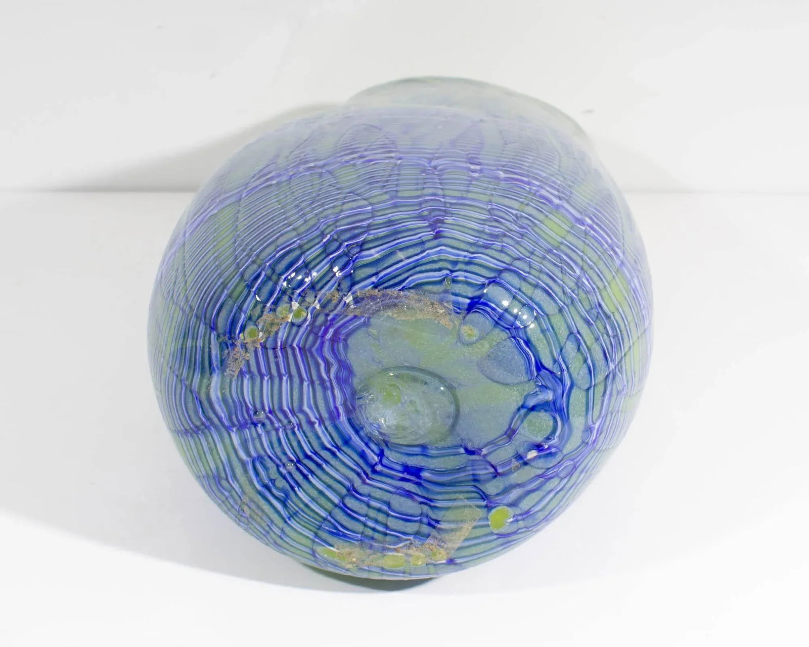 2001 Art Glass Vase Signed by Artist Rod Sounik - 5