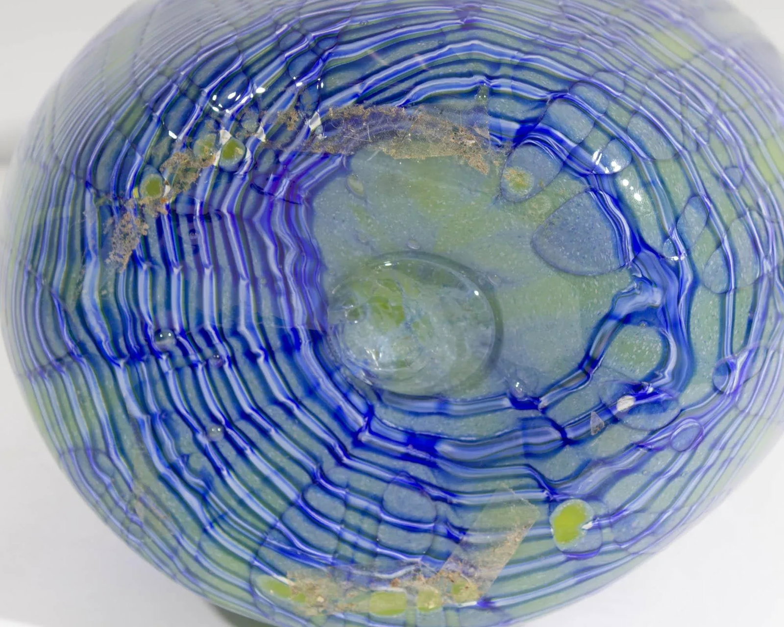 2001 Art Glass Vase Signed by Artist Rod Sounik - 6