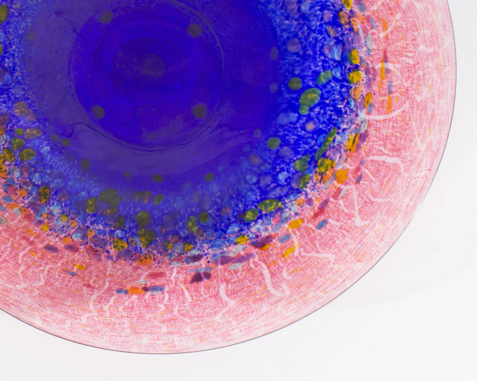 Art Glass Centerpiece Signed by Artist Robert Held - 4