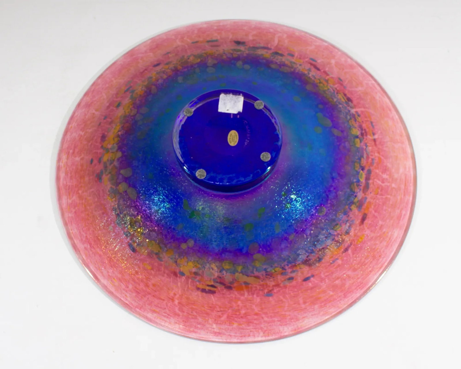 Art Glass Centerpiece Signed by Artist Robert Held - 6