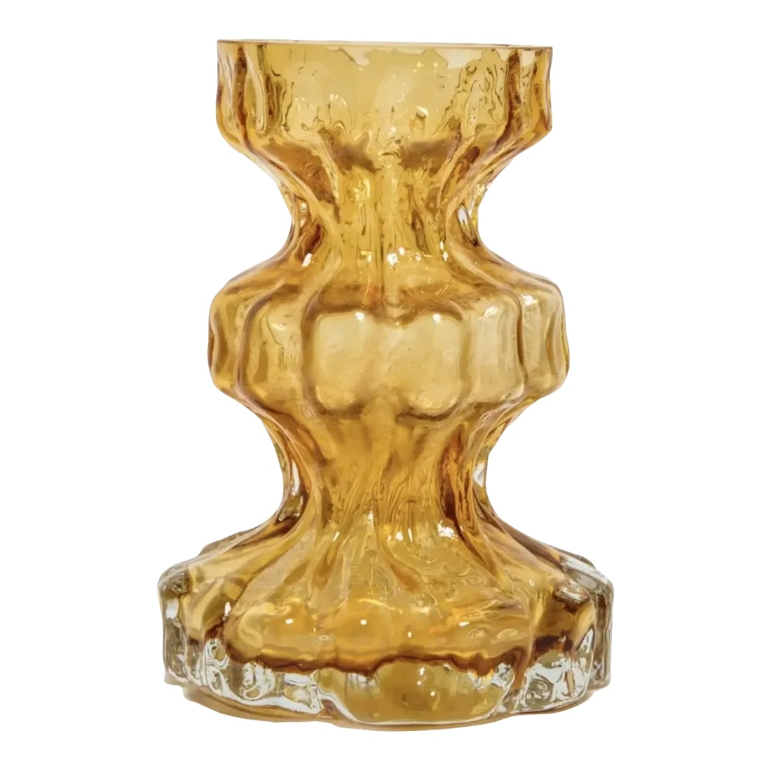 Vintage Ingrid Glass Rock Crystal Vase: Beautifully crafted Ingrid Glashutte vase, around 1980. No longer in production. Excellent condition. Condition: Alterations: Original Condition Unaltered Imperfections: Some Imperfections Condition