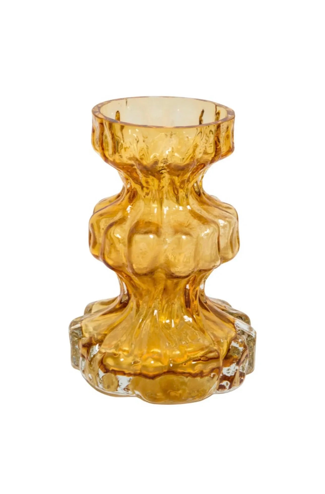 Vintage Ingrid Glass Rock Crystal Vase - 4