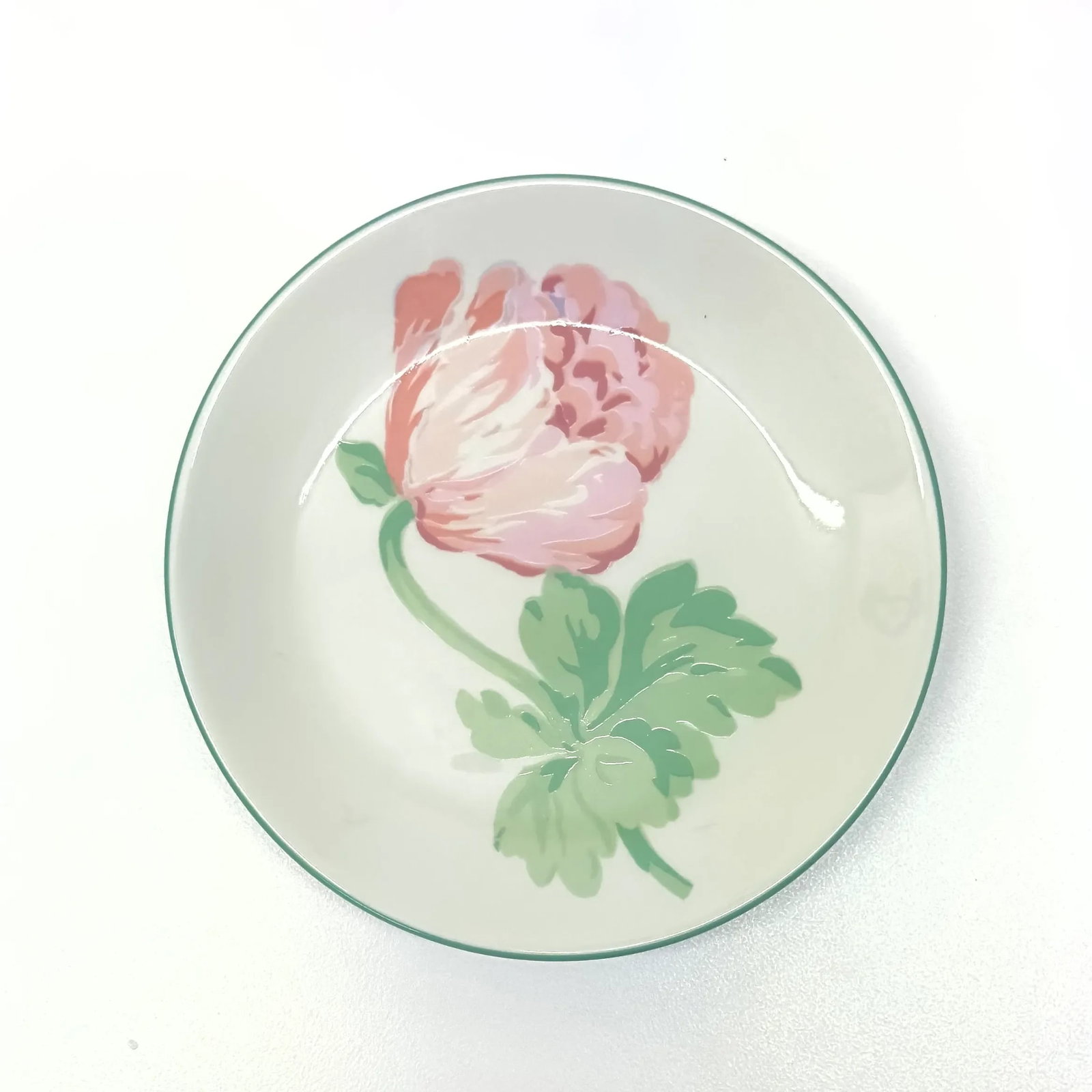 Pink & Green Primrose Side Plates by Impressions De Paris - Set of 6 - 3