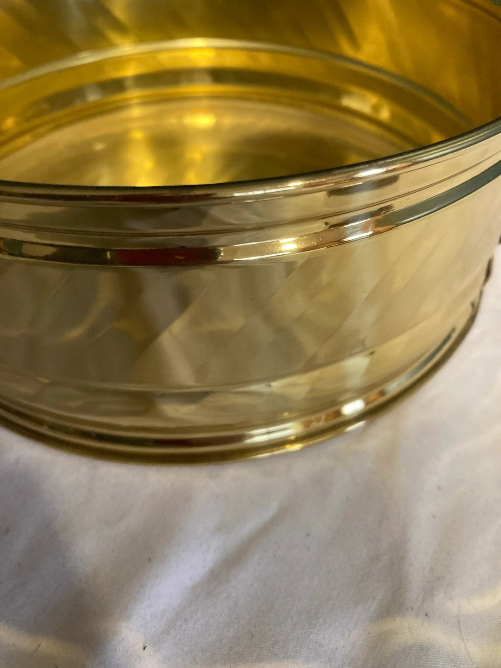 Vintage Hammered Brass Planter by Bristol Brass - 3