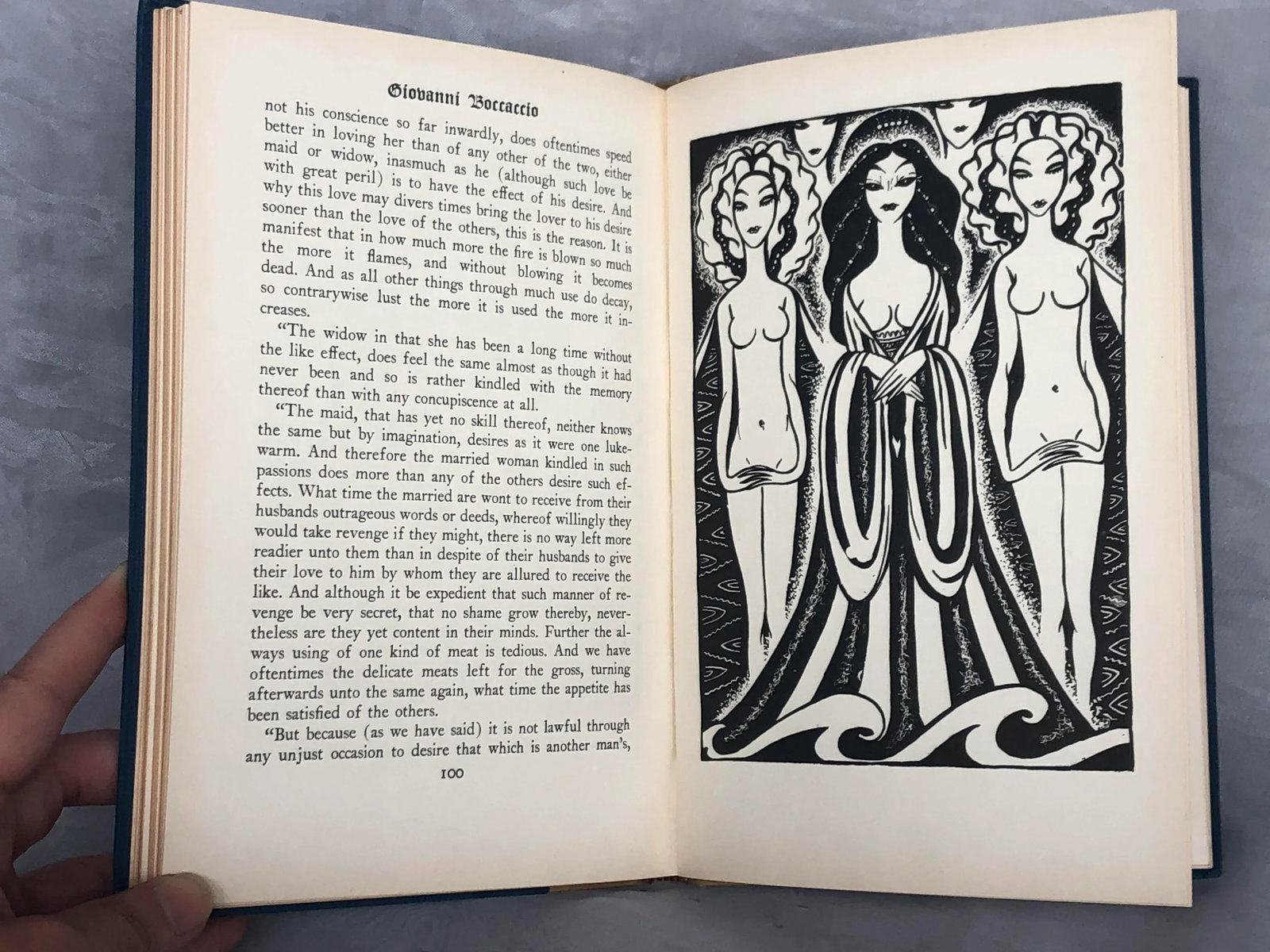 Giovanni Boccaccio Love Stories Illustrated Decorative Book - 11