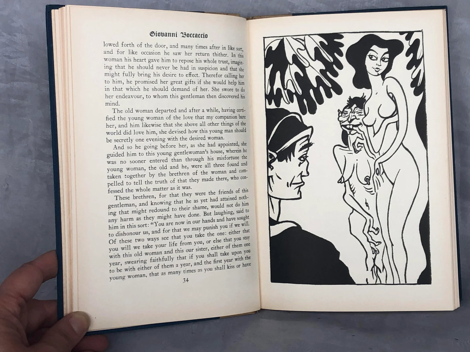 Giovanni Boccaccio Love Stories Illustrated Decorative Book - 8