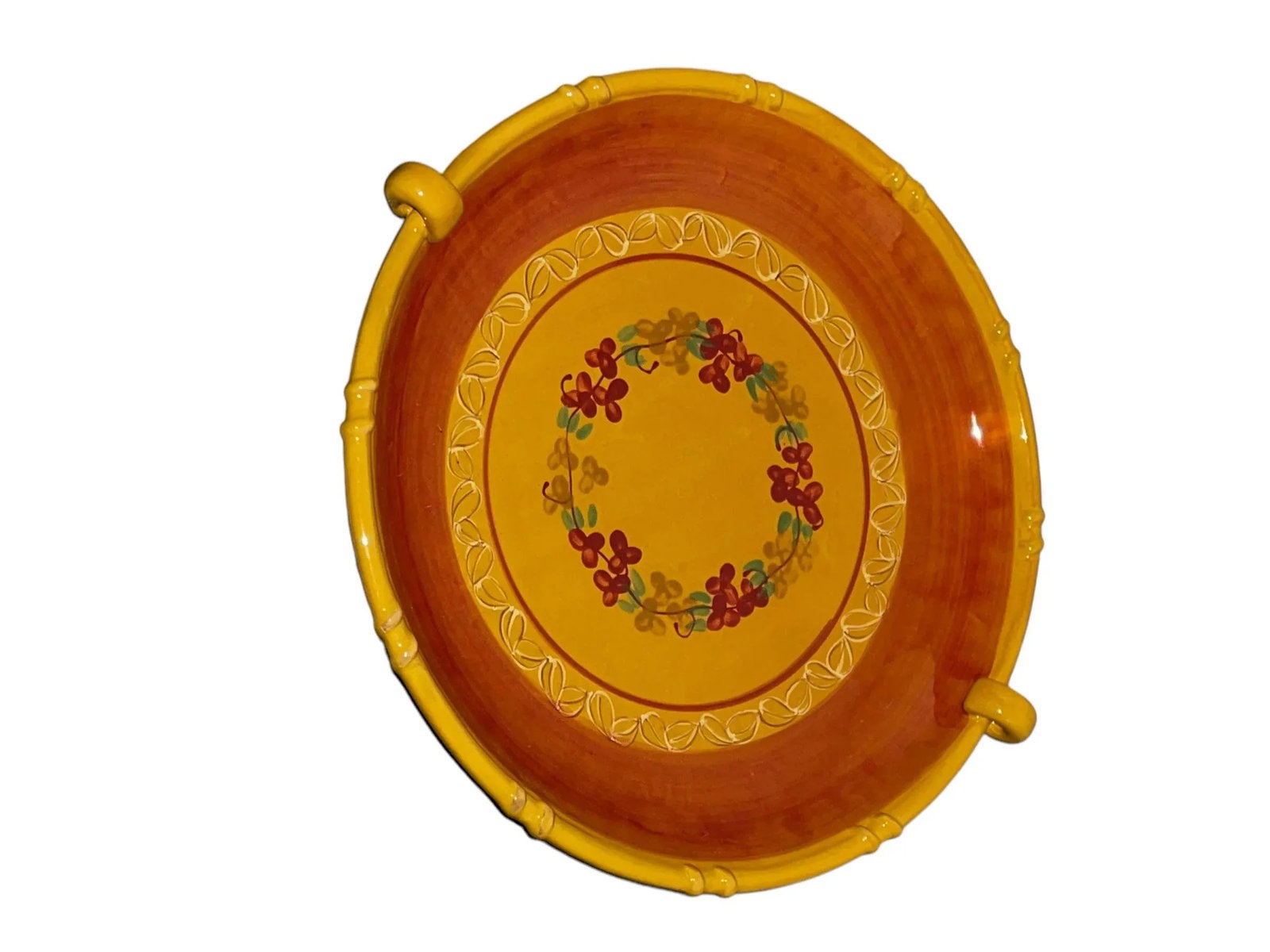 1960s Provencal Ambiance Collections Stoneware Oval Bowl Platter - 3
