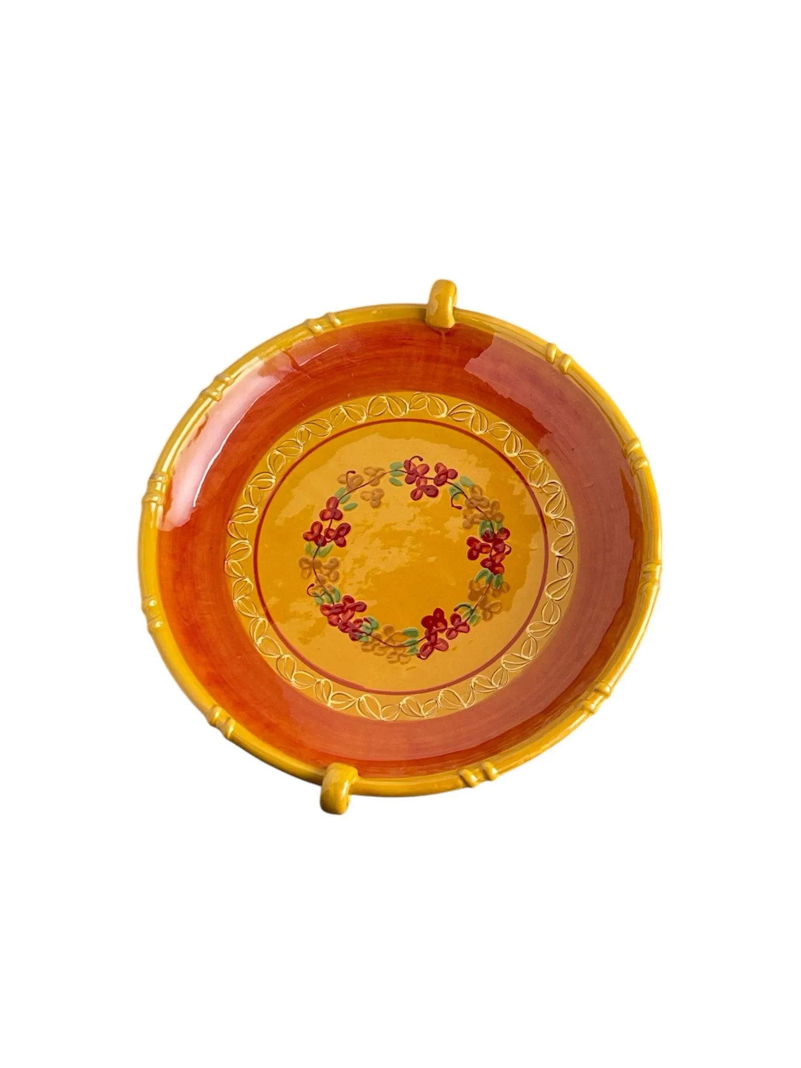 1960s Provencal Ambiance Collections Stoneware Oval Bowl Platter - 4