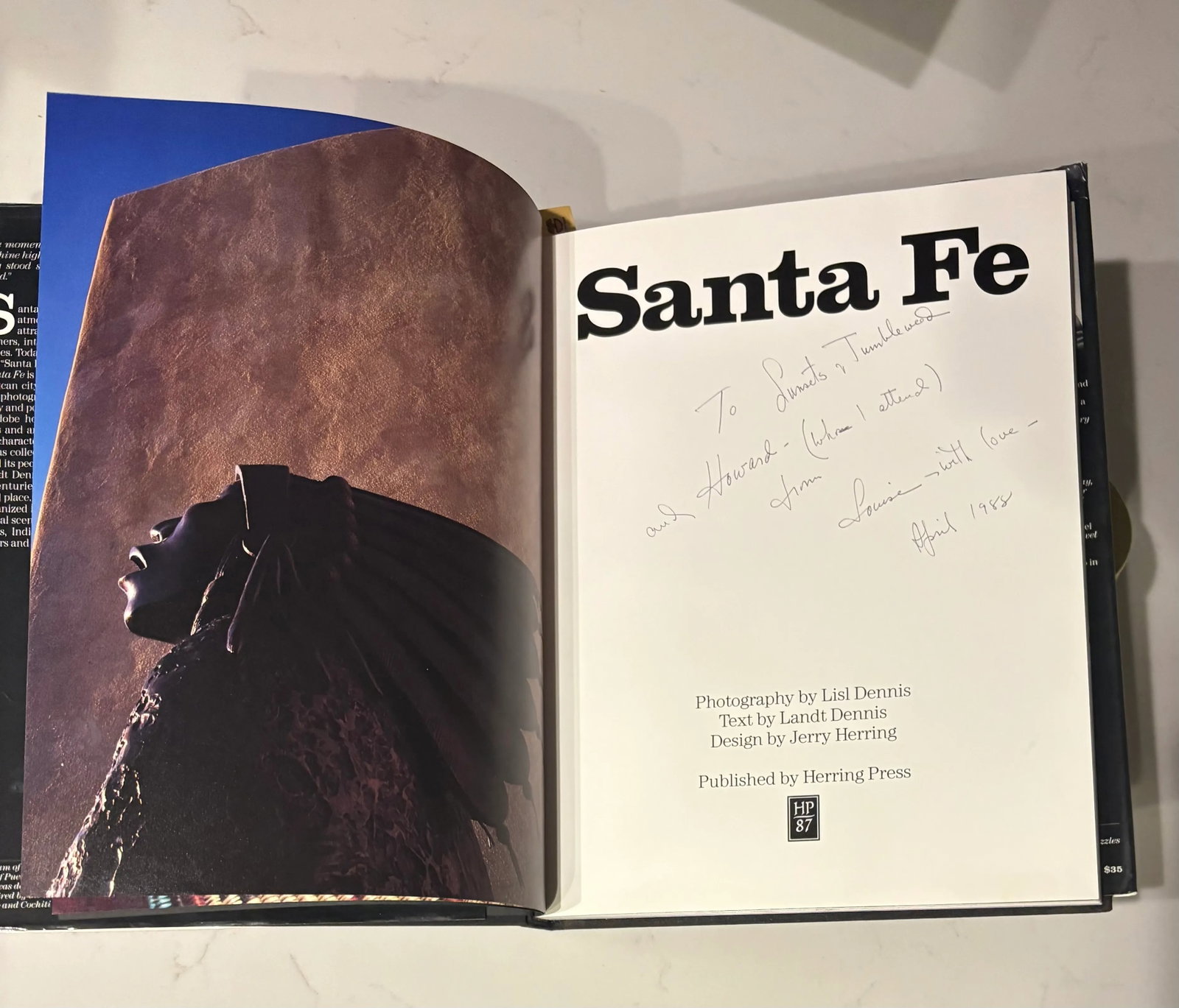 Santa Fe First Edition Hardcover, 1987 by Lisl and Landt Dennis - 7