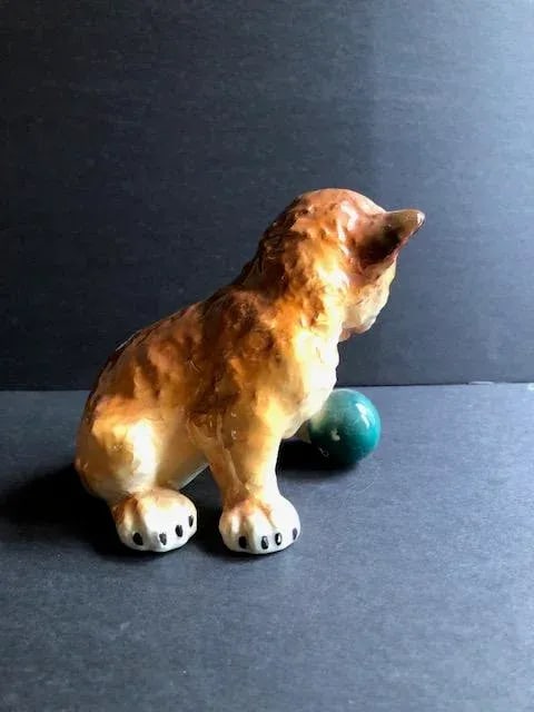 Mid-Century Leopard Kitten Porcelain Figurine, Germany - 4