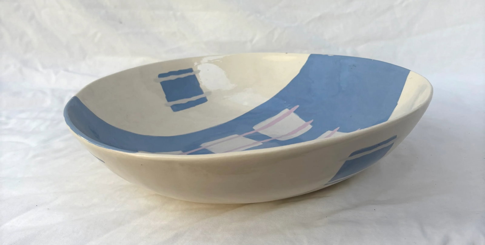 1980's Memphis Style Studio Pottery Bowl, Signed by Artist - 10