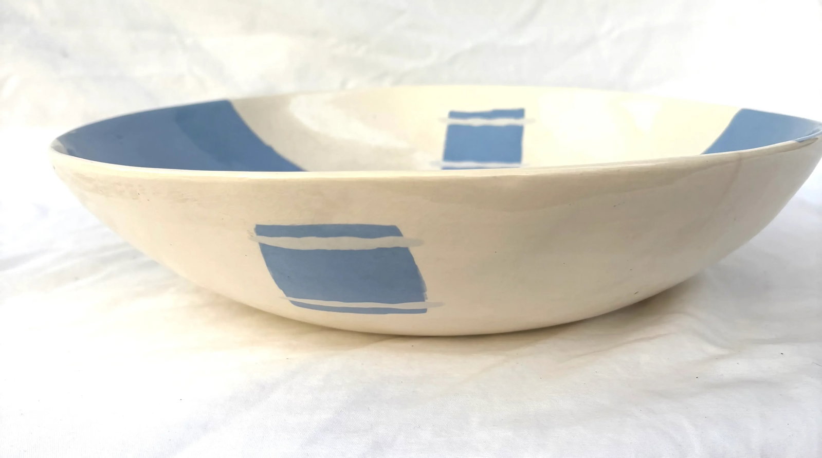 1980's Memphis Style Studio Pottery Bowl, Signed by Artist - 4
