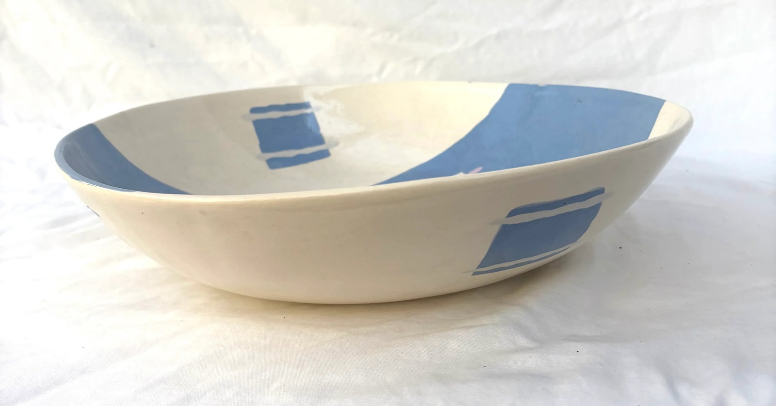 1980's Memphis Style Studio Pottery Bowl, Signed by Artist - 5