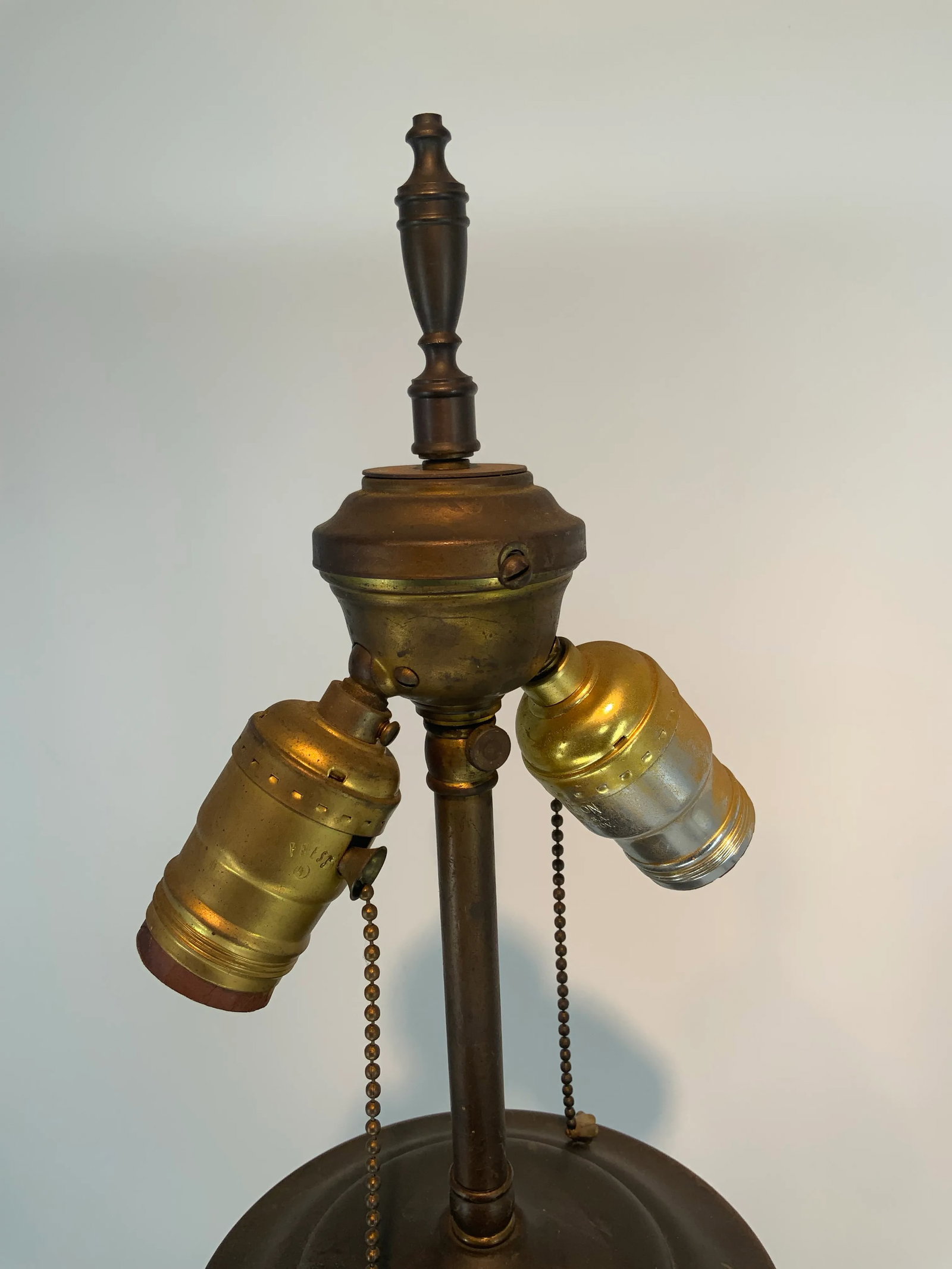Large and Impressive Antique Japanese Bronze Champleve Lamp - 8