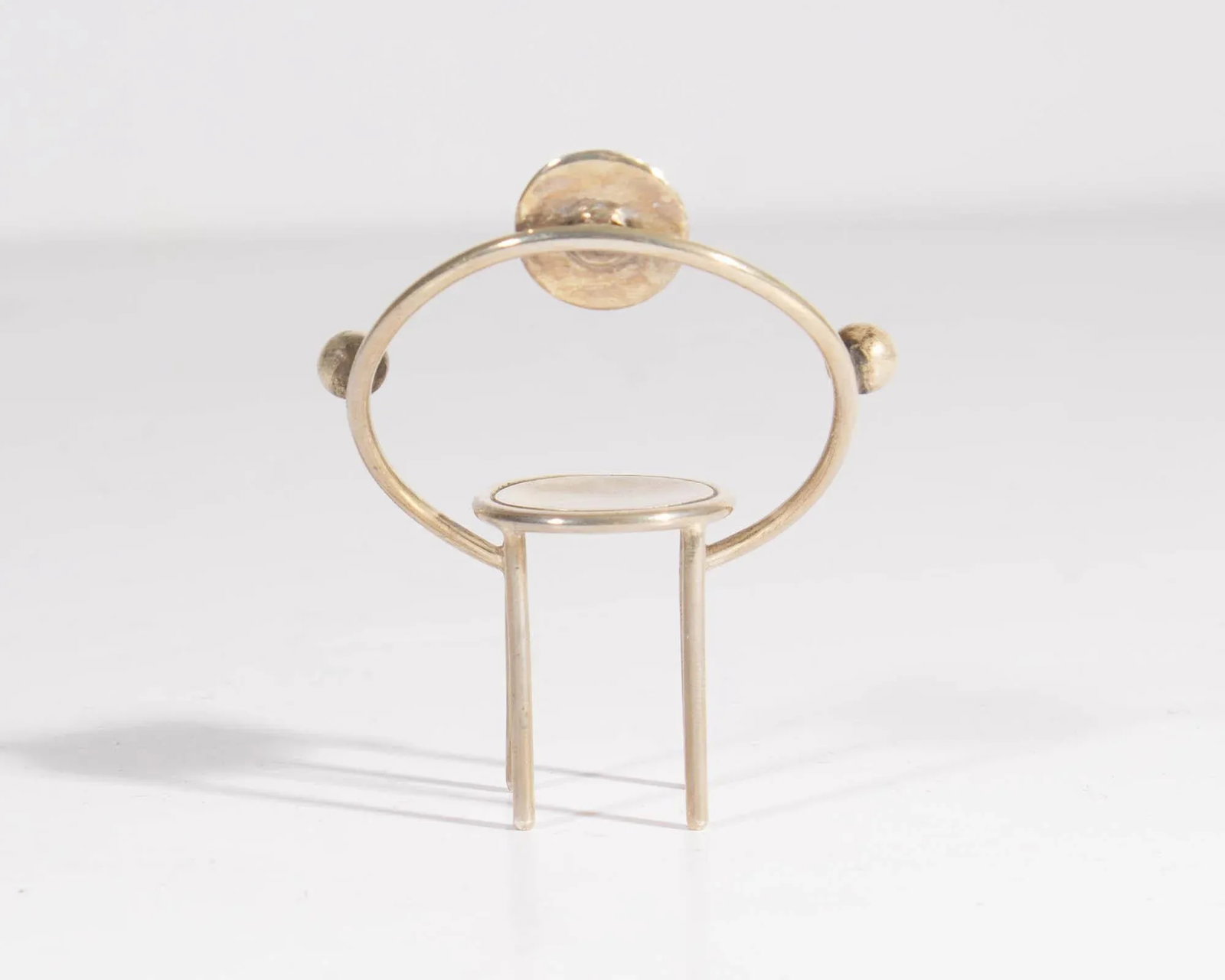 Acme Michele De Lucchi "First" Sterling Silver Miniature Chair - 4