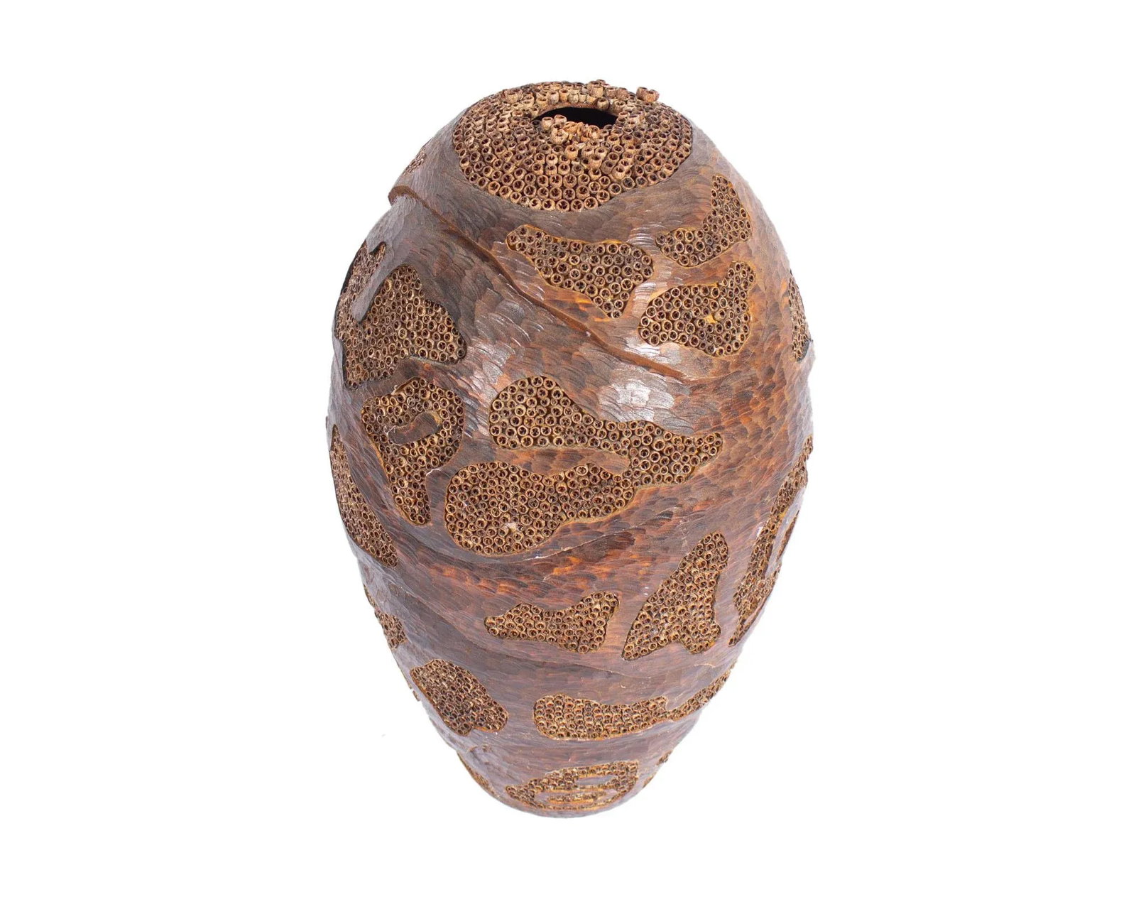 Lloyd Cheney Signed 2007 Sculptural Wooden Vase - 2