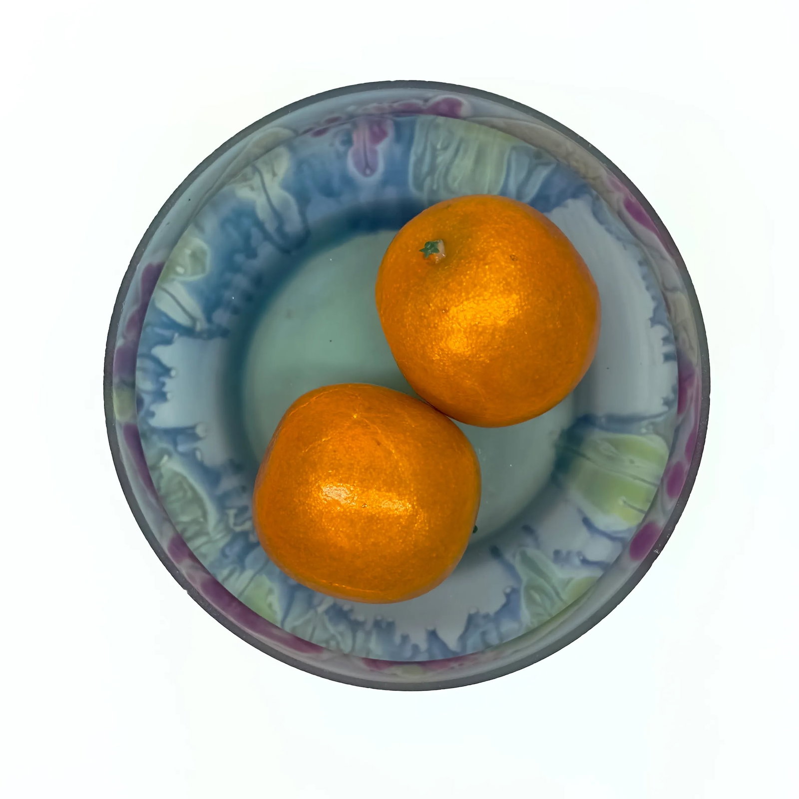 Exquisite Frosted Artisan Glass Presentation Bowl - 4