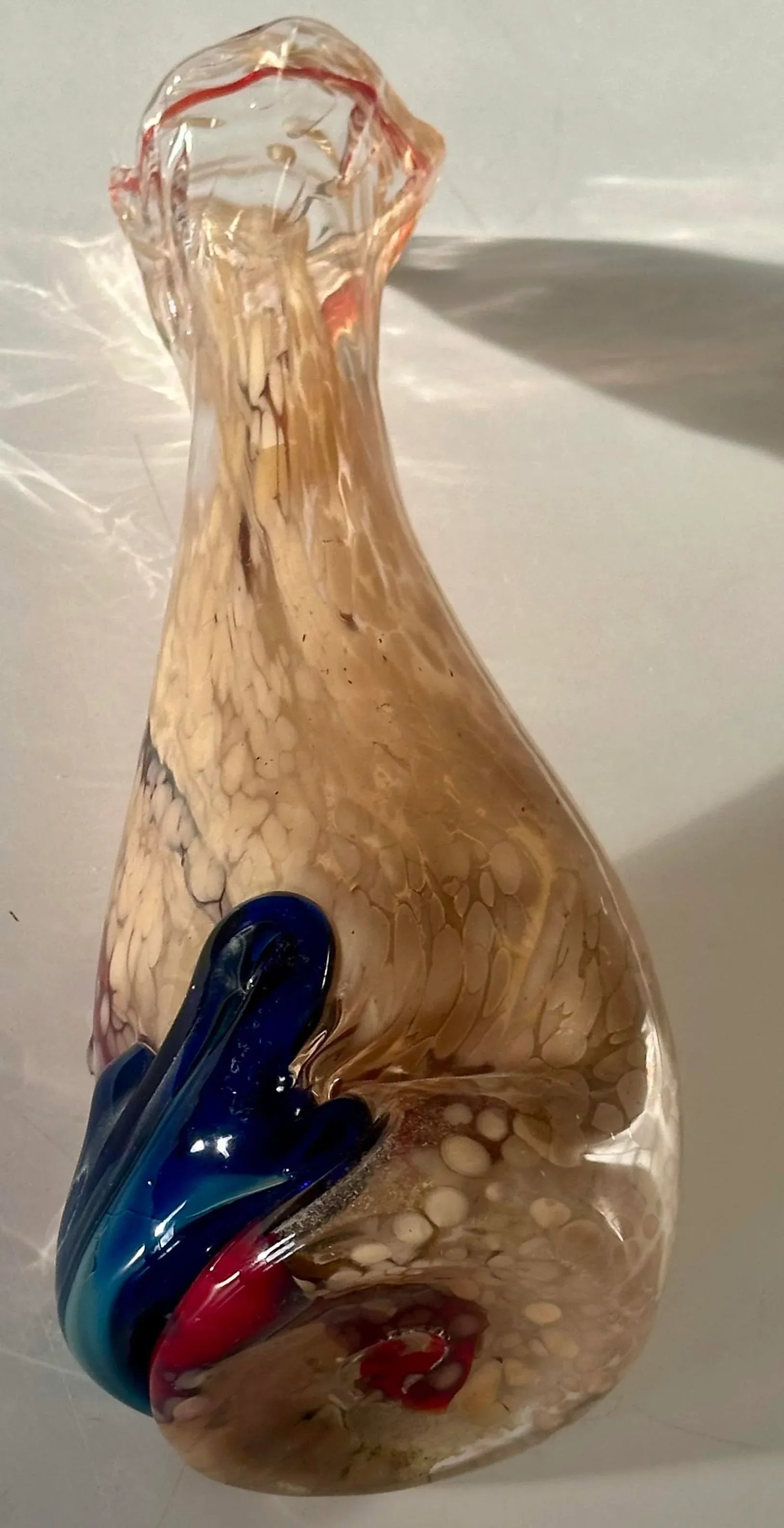 Barbarico Cenedese Art Glass Vase Murano Italy 1970s Post Modern - 5