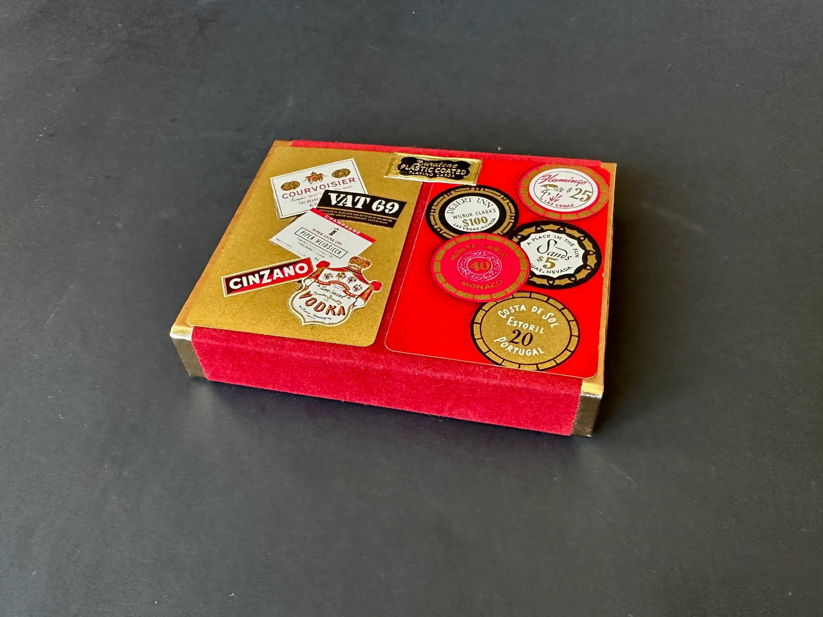Vintage Mid Century Casino Bar Double Playing Card Set - 4