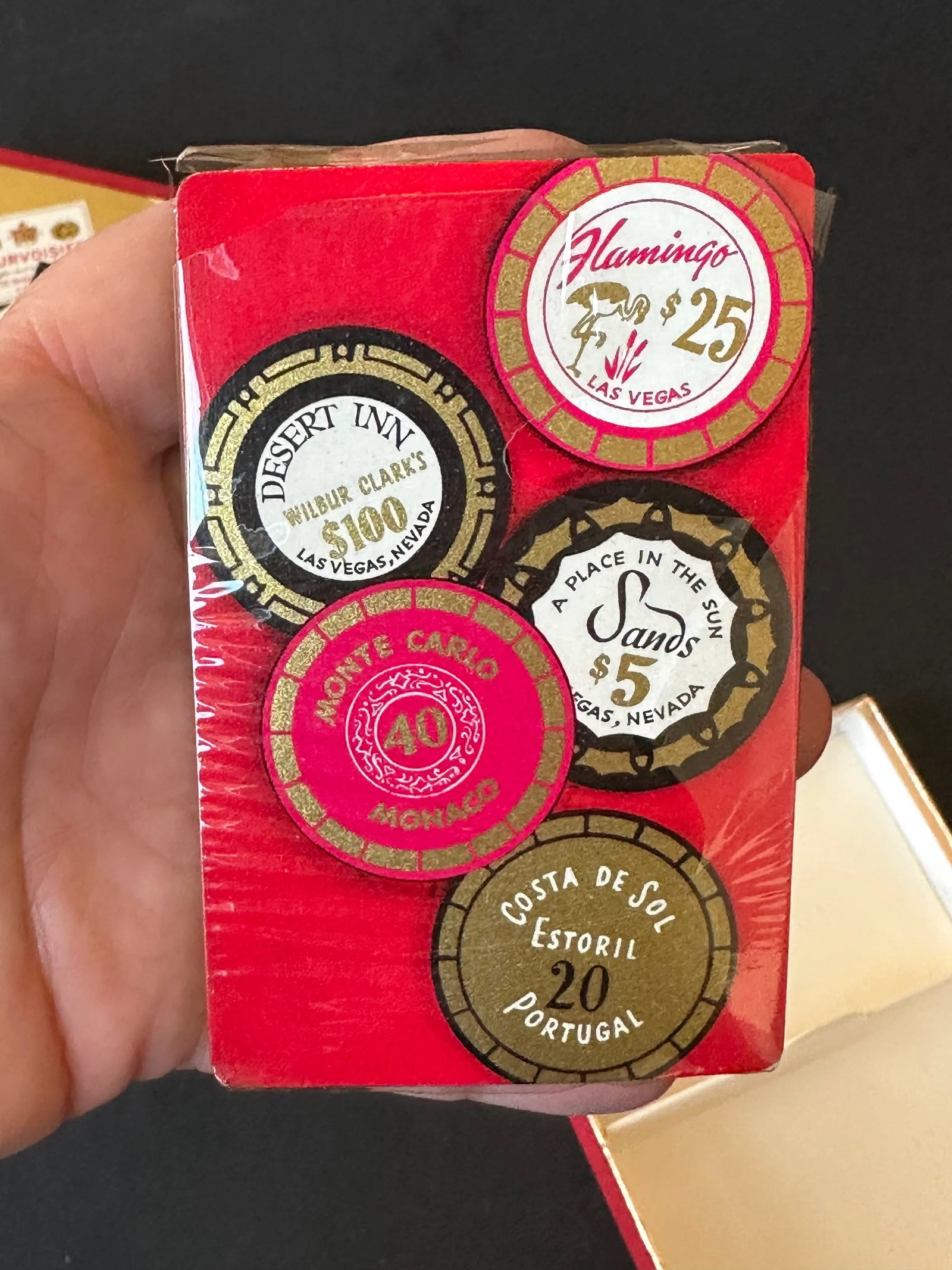 Vintage Mid Century Casino Bar Double Playing Card Set - 7
