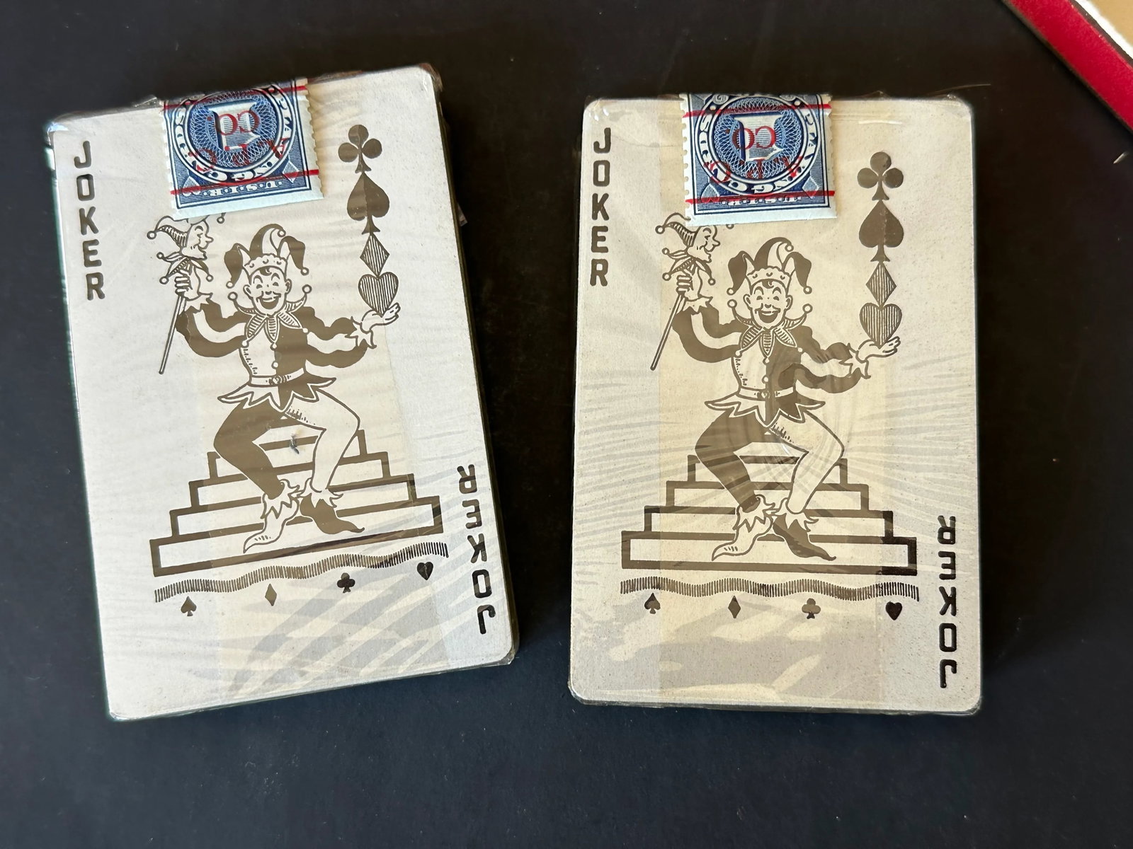 Vintage Mid Century Casino Bar Double Playing Card Set - 9