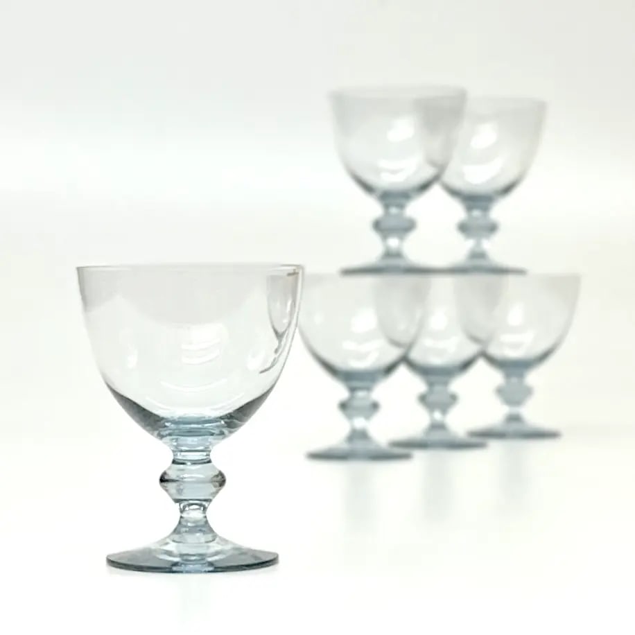 Cool Silver Grey Bernadette Wine Glasses by Kosta Boda - Set of 6 - 2