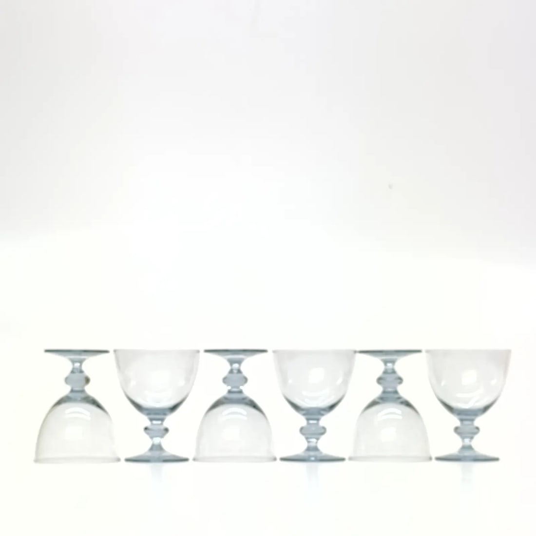 Cool Silver Grey Bernadette Wine Glasses by Kosta Boda - Set of 6 - 3