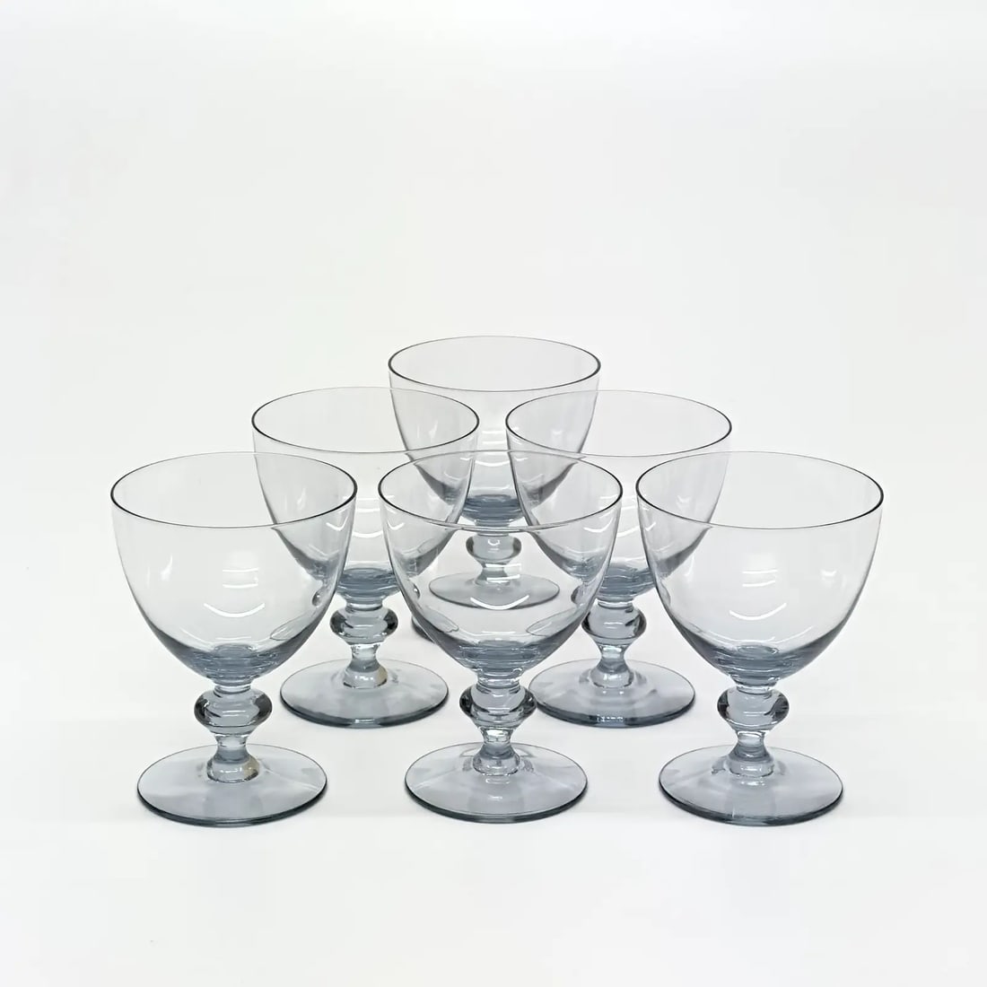Cool Silver Grey Bernadette Wine Glasses by Kosta Boda - Set of 6 - 4