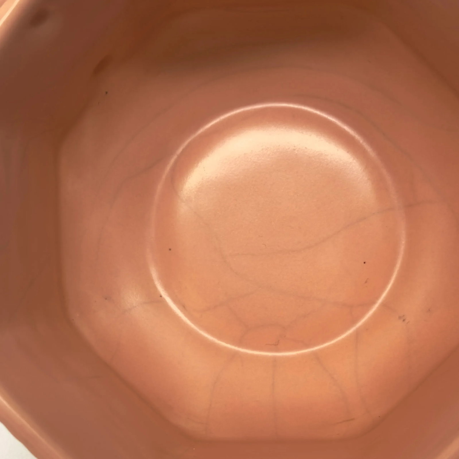 Immaculate Blush Colored Tea Cups & Saucers by Bordallo Pinheiro Portugal - Set of 6 - 7