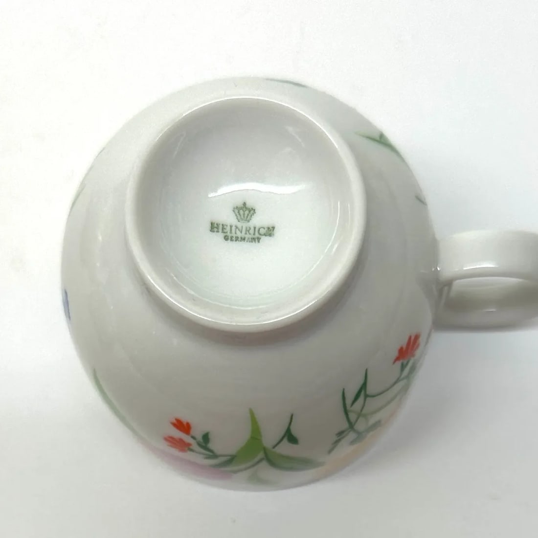 Exuberant Primavera Fine Porcelain Teacups by Heinrich Germany - 5