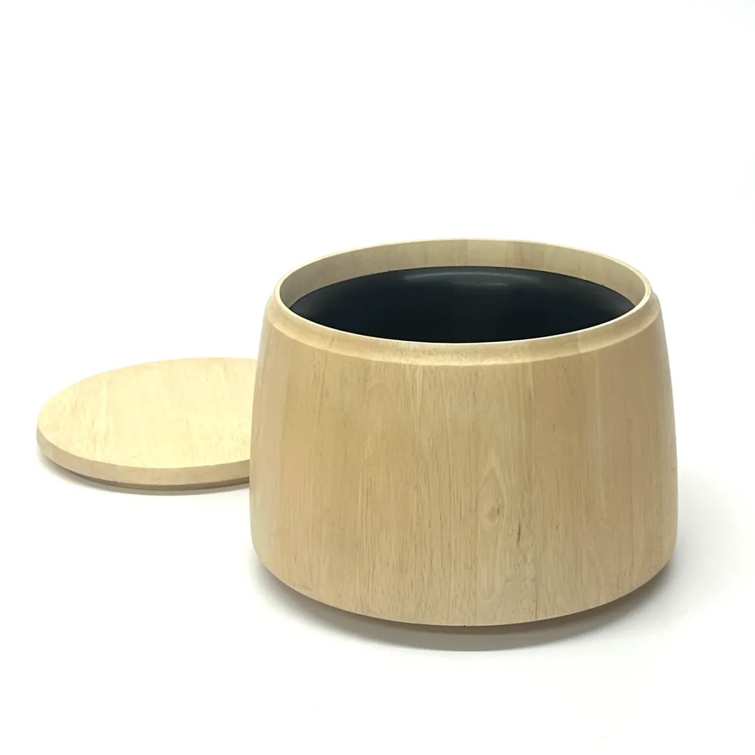Mid Century Modern Blond Wood Ice Bucket by Dansk - 2