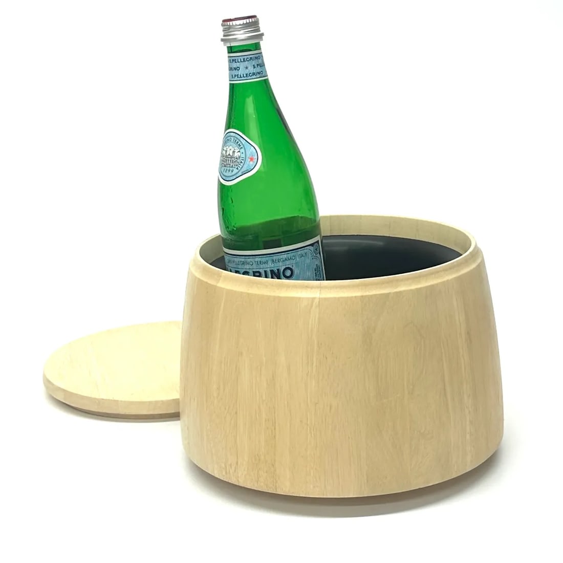 Mid Century Modern Blond Wood Ice Bucket by Dansk - 3