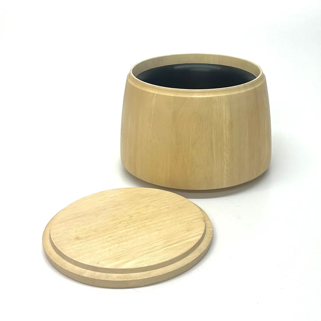 Mid Century Modern Blond Wood Ice Bucket by Dansk - 7