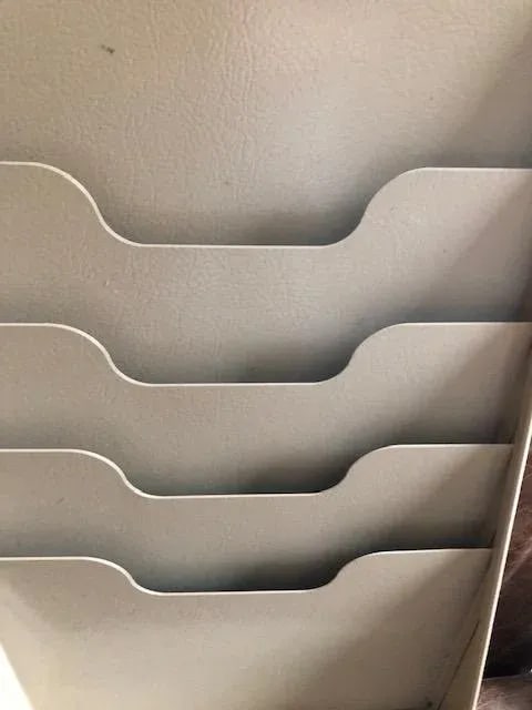 Mid 20th Century Vintage Mid-Century Metal Buddy Magazine or Document Wall Rack - 3