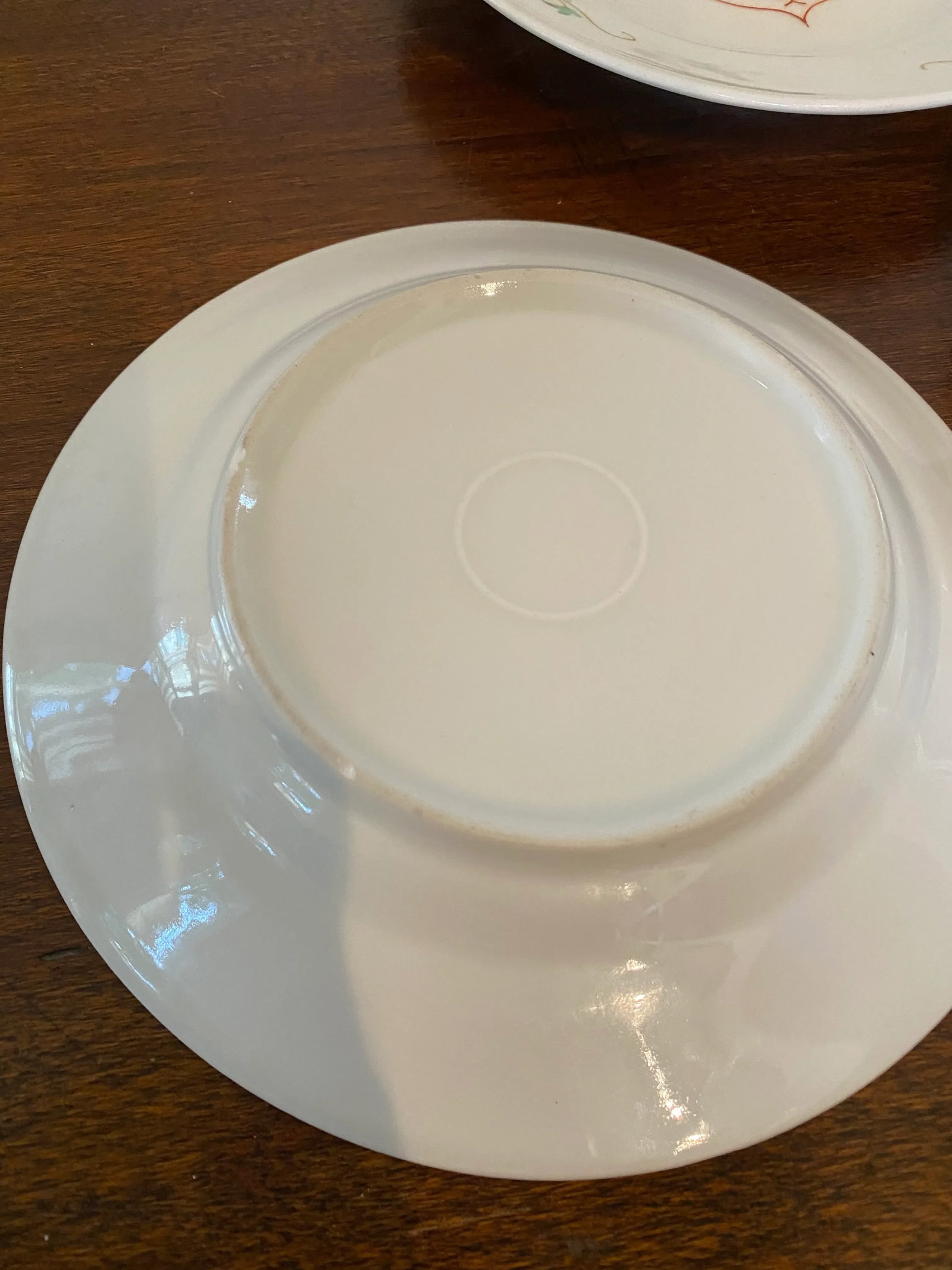 Antique Late 19th Century Floral Plates - Set of 3 - 5